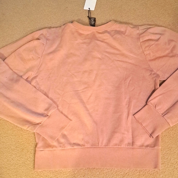 Womens NEW BOBI LA Pleated Shoulder Top L - Picture 5 of 10